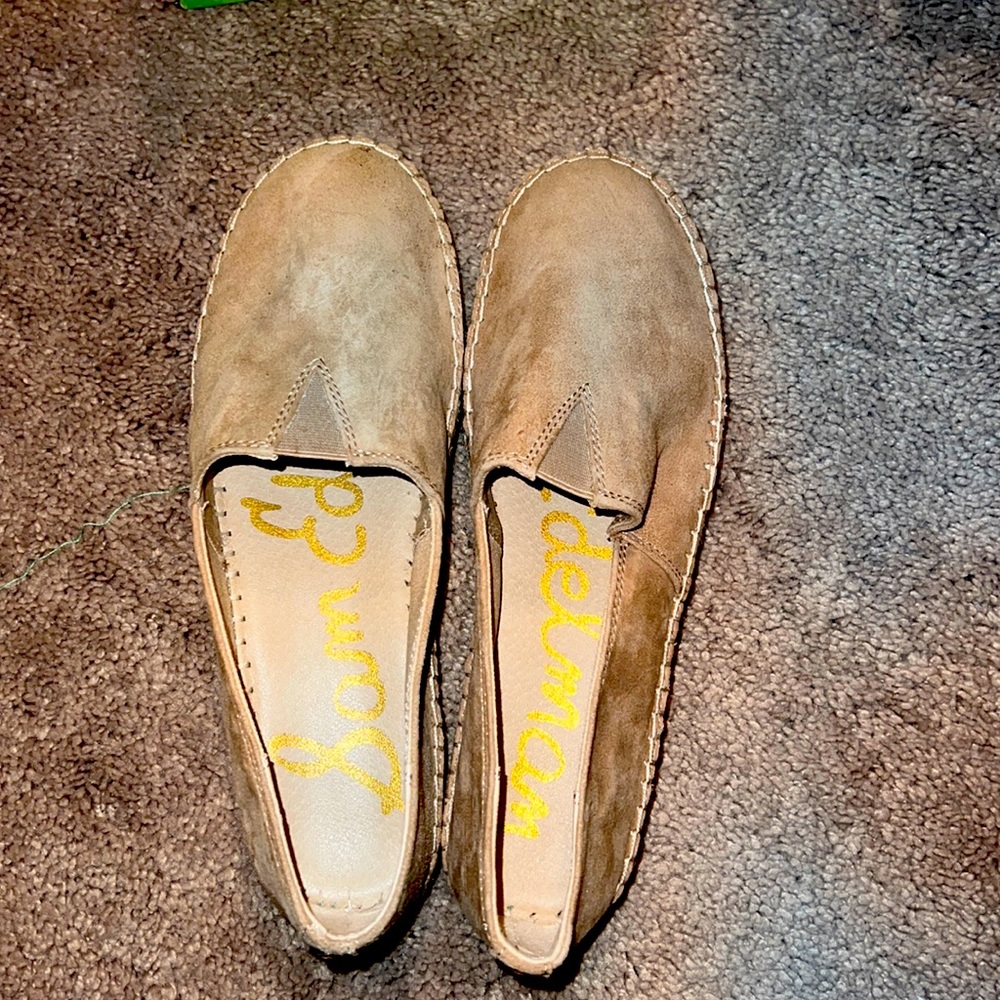 Sam Edelman camel suede platform is espadrilles - size 7 1/2 - never worn